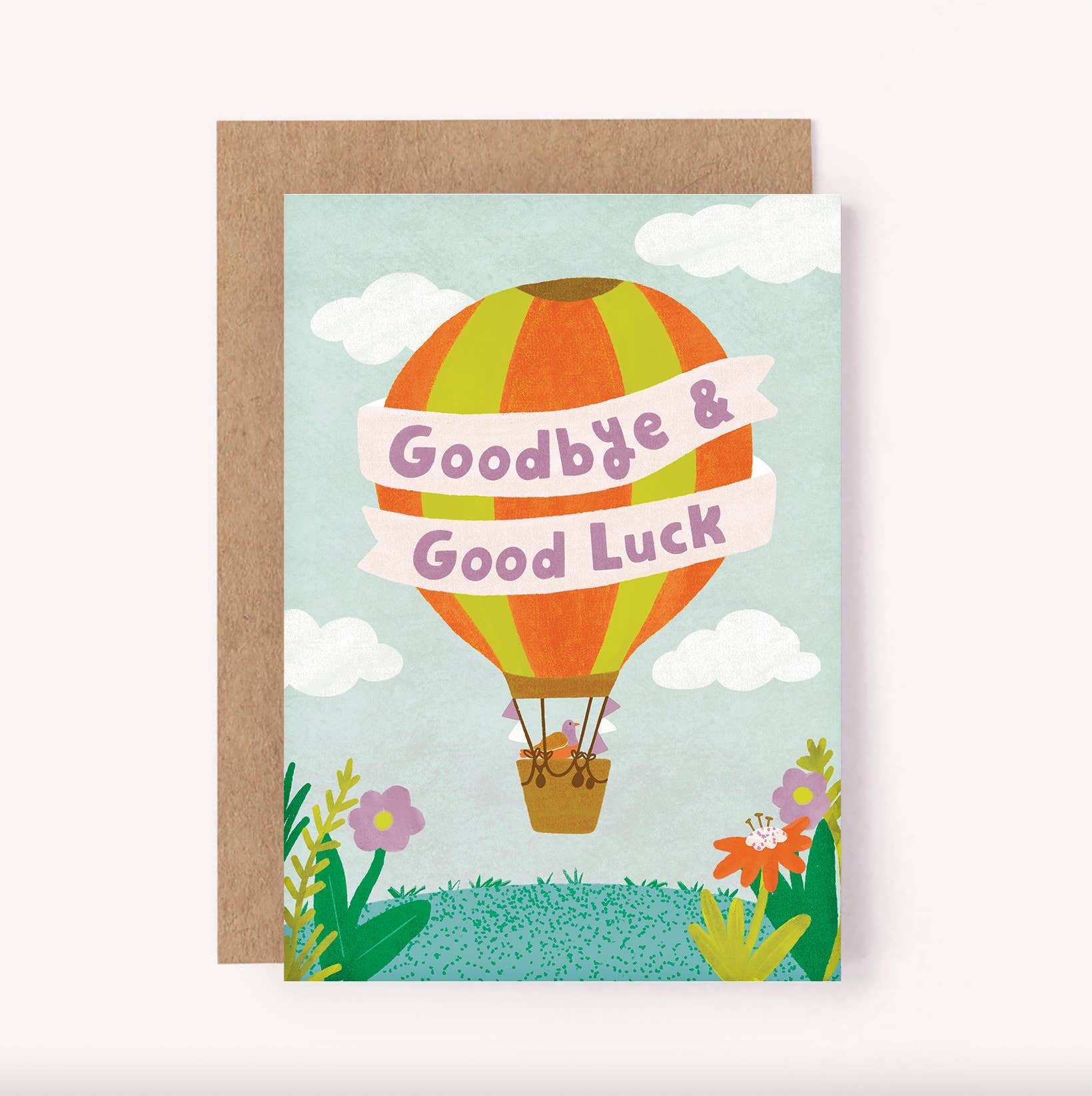 Goodbye & Good Luck Card - Farewell Colleague New Job Travel