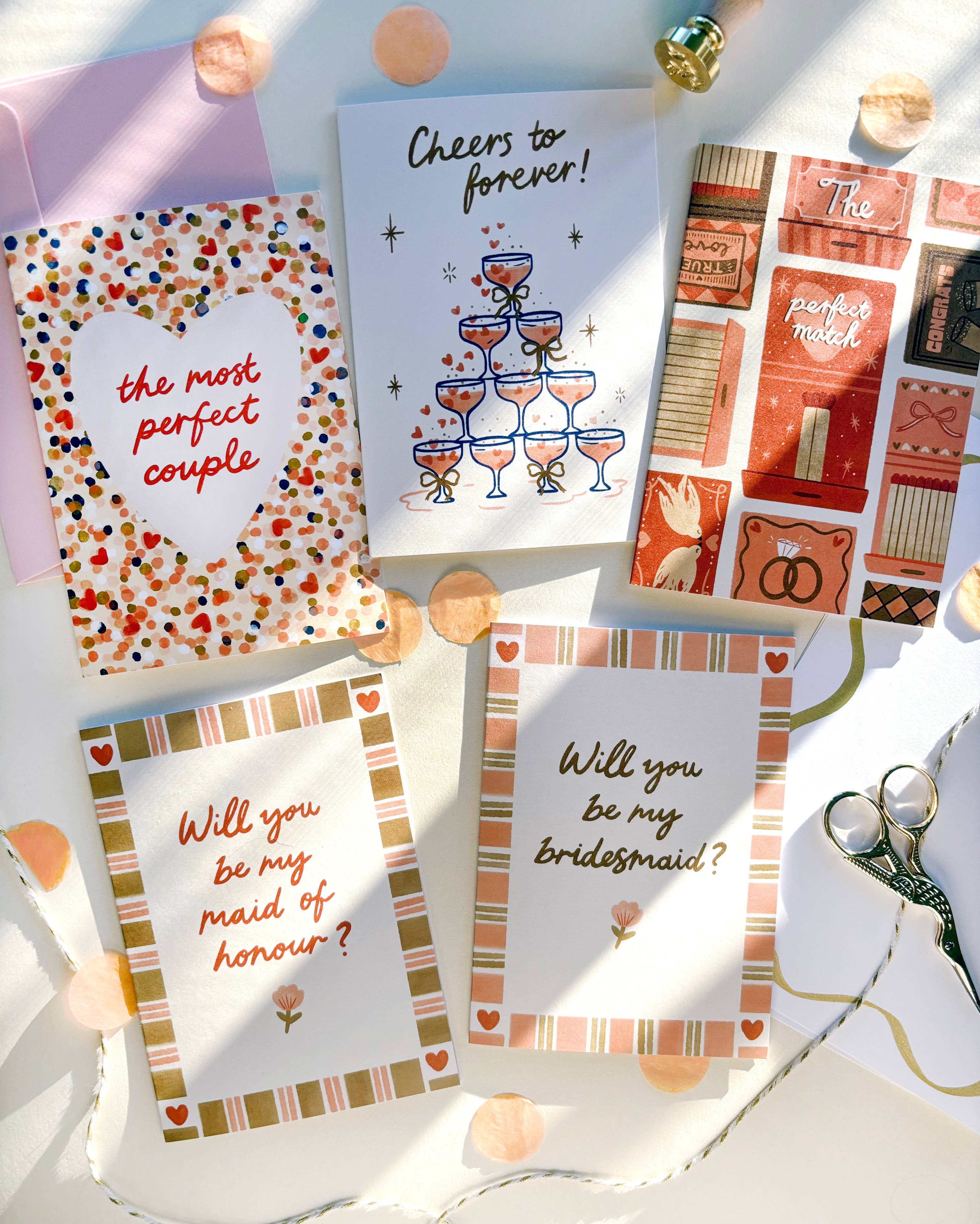 Cheers to Forever card - Champagne Wedding Engagement Love