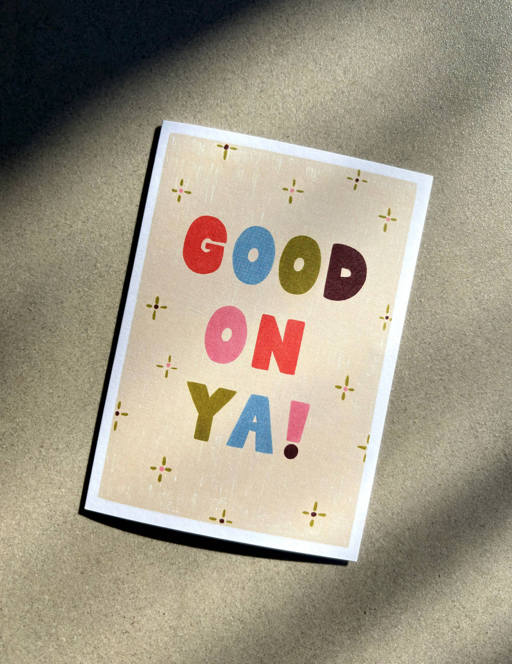 Good on Ya Card - Congratulations Well Done Fun Australian