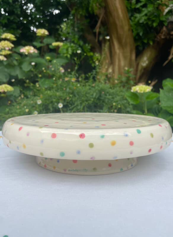 Dotty Ceramic Cake Stand