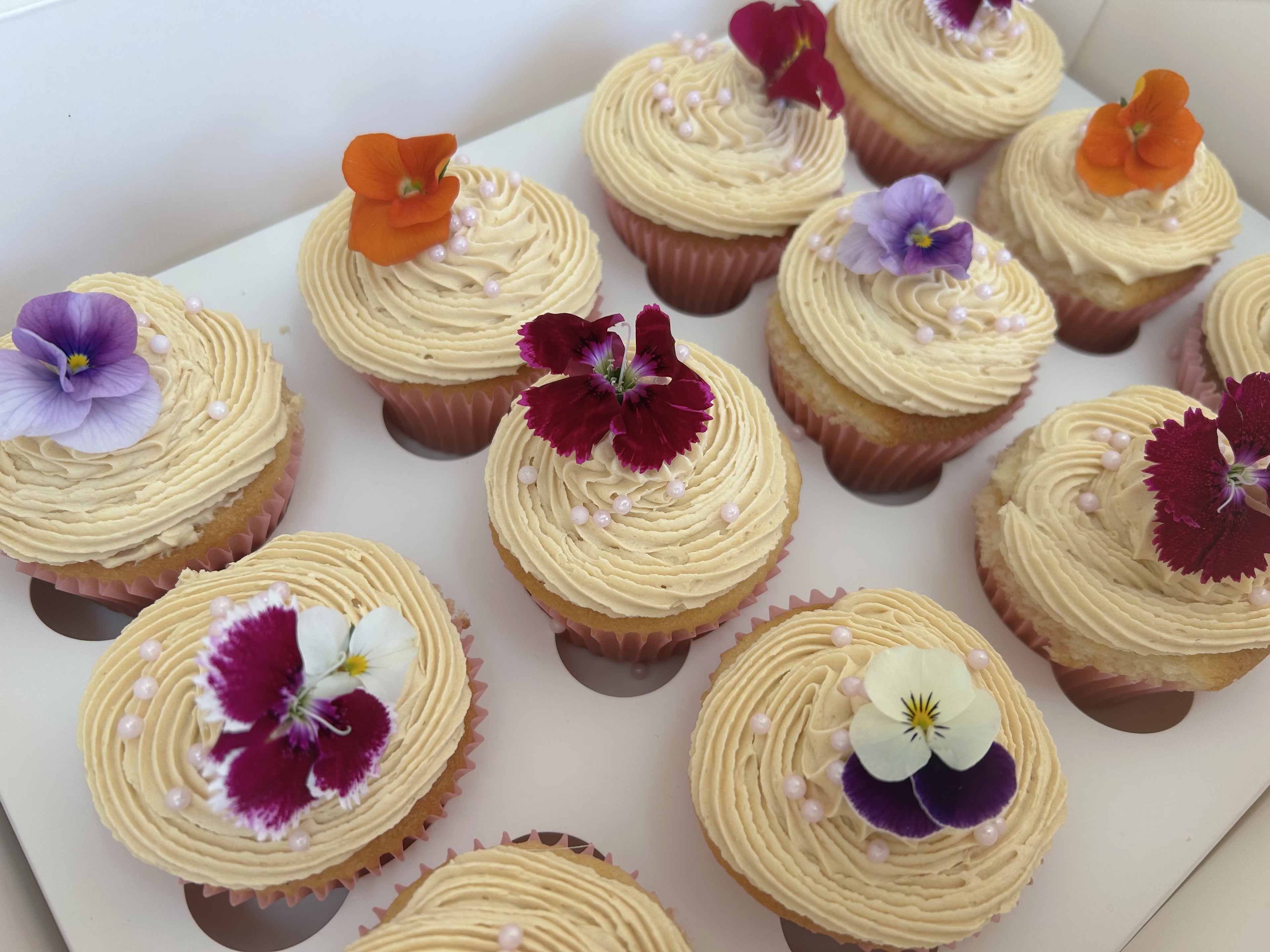 Spring Sprinkle Cupcakes
