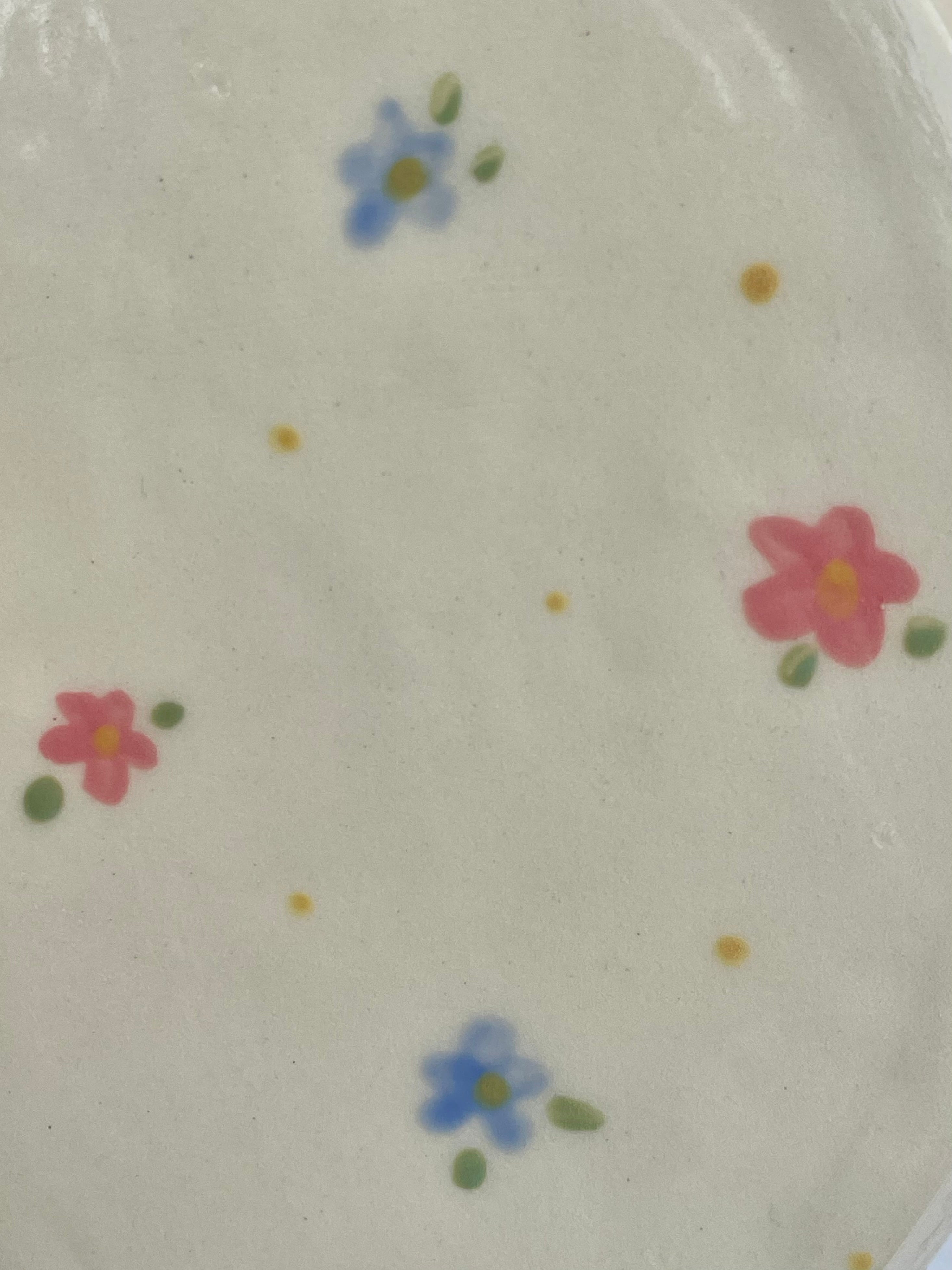 Floral Ceramic Cake Stand