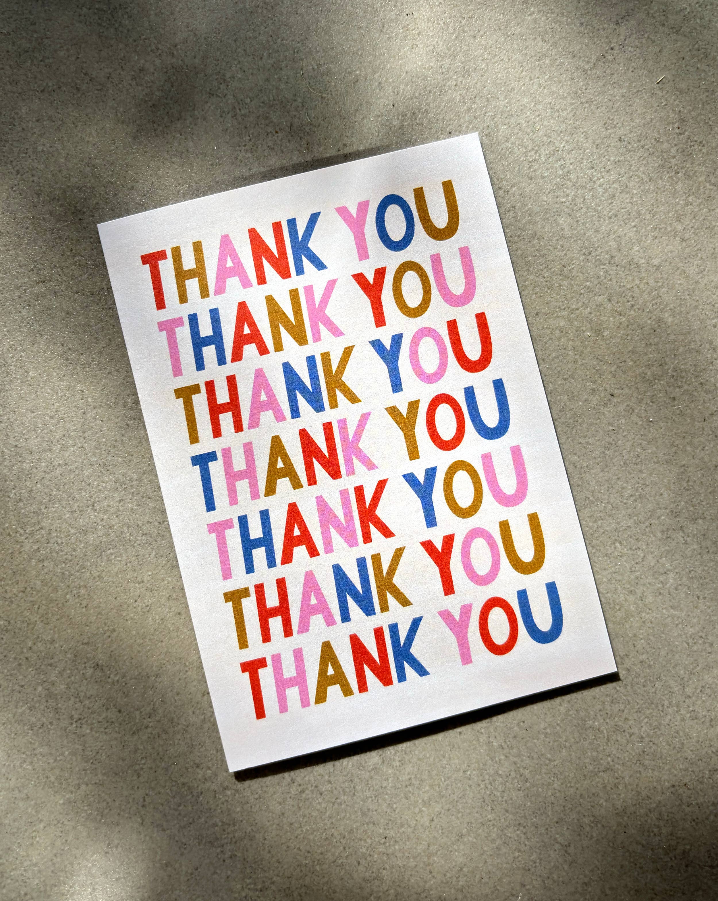 Thank You Bold Card - Thanks | Appreciation | Greeting | Fun